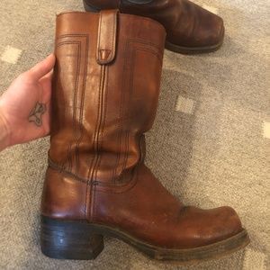 Vintage Unbranded Leather Boots